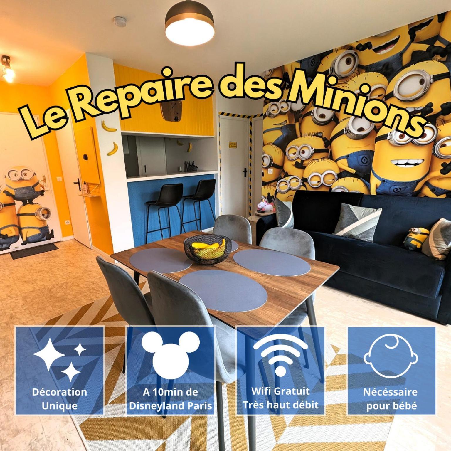 באילי-רומאינוויליירס Le Repaire Des Minions - 10' Disney - Familial מראה חיצוני תמונה